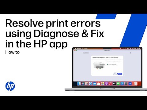 Resolve common print errors using the Diagnose & Fix tool in the HP app | HP Support
