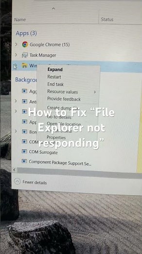 How to Fix File Explorer not responding windows 10 / 11