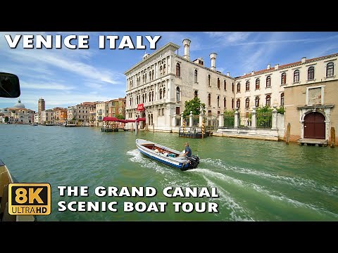 Venice Italy Grand Canal Boat Tour 8K