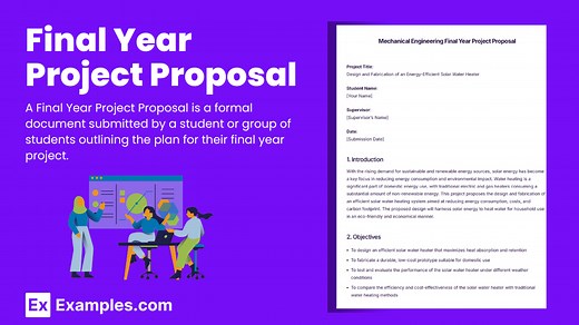 13  Final Year Project Proposal Examples to Download