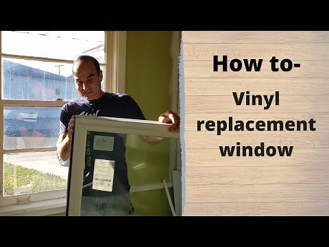 How to install a vinyl replacement window