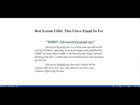 What Is System Utility?