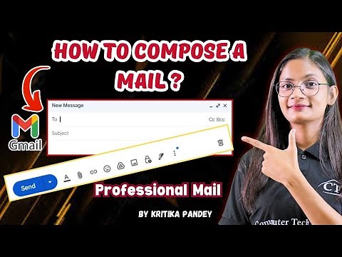 How to Send or Compose a New E-Mail? | How to send an Email from Computer? | Computer Tech Academy
