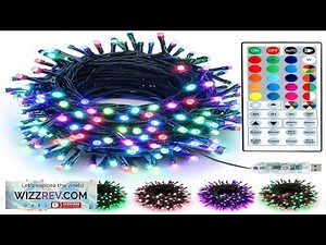 Brizled Color Changing LED Christmas Lights 33ft 100 Lights String with Remote Review
