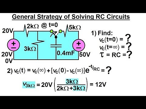 Electrical Engineering: Ch 8: RC & RL Circuits (31 of 65) General Strategy of Solving RC Circuits