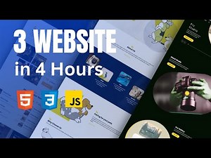 Build 3 Website Using HTML CSS & JavaScript With Source Code | Step By Step Tutorial