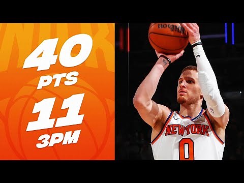 Donte DiVincenzo SETS NEW KNICKS Franchise 3-Point Record In A Game - 11 Threes🔥| March 25, 2024