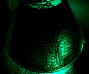The Matrix Neopixel Digital Rain Lampshade