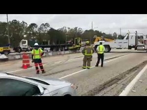 Tow Truck Wrecker Recovery Fail Nearly Flips Semi-Trailer & Drops it