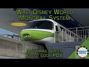Disney World Epcot Monorail 4K POV (Both Sides) - May 2024 - Monorail Green