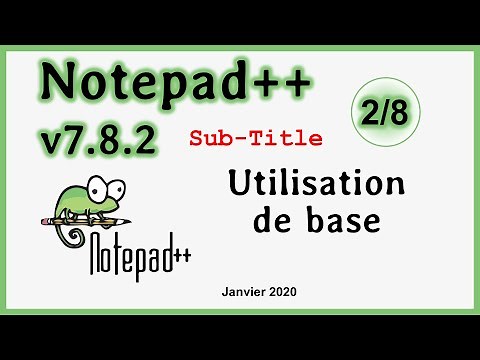 Utilisation de base de Notepad++