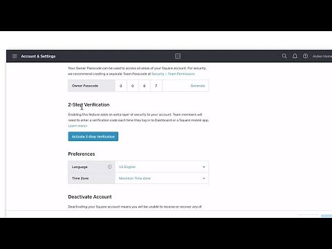 Manage 2-Step Verification with Your Square Account