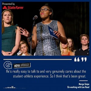 Want to know what it's like to be a GU student-athlete? Check out this week's episode of Hoya Insider featuring SAAC Presidents Margo Snipe and Mary Pagano! Listen now on SoundCloud, iTunes or Spotify! Presented by @StateFarm http://guhoyas.com/sports/2020/3/4/hoya-insider-podcast.aspx #HoyaSaxa | Georgetown Athletics