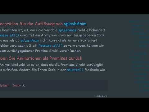 Lösung des TypeError: undefined is not a function in Vue.js mit Promises und Anime.js
