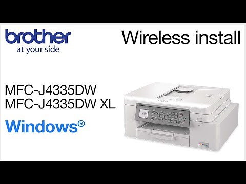 MFCJ4335DW wireless setup - Windows