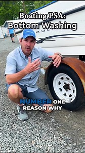 Quick PSA for bottom washing your boat #boating #boatcare #boatingtips #trailer #lakehopatcong #bridgemarina | Bridge Marina, Inc.