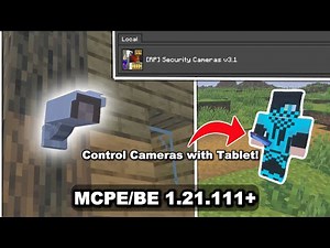 CCTV Camera Addon v3.1 MCPE 1.21.111+ | Security Camera Mod for Minecraft PE | Mine Fire Bro