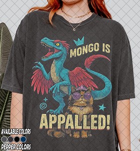 Vintage Comfort Colors Mongo is Appalled! T-shirt, Princess Donut and Mongo, Dungeon Crawler Carl Inspired, Gift for Women and Man Unisex - Etsy