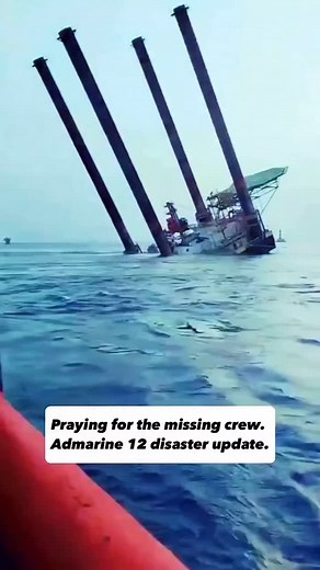 Sailor Image on Instagram: "Tragedy in the Gulf of Suez: Admarine 12 capsizes. Our thoughts are with all affected. Capsizing of "Admarine 12" Jack-Up Rig in the Gulf of Suez Update as of July 3, 2025 On July 1, 2025, the "Admarine 12" jack-up rig overturned while being towed to a new site in the Gulf of Suez, near the Zeit Bay area.Thirty personnel were on board at the time: 23 have been rescued, 4 fatalities have been confirmed, and 3 individuals remain missing marine 12 disaster update. Egypti