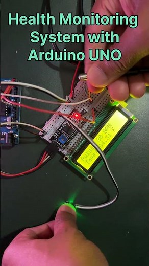 Health Monitoring System with Arduino UNO | DS10B20 | Pulse Sensor #cosmelectronics #arduino #diy