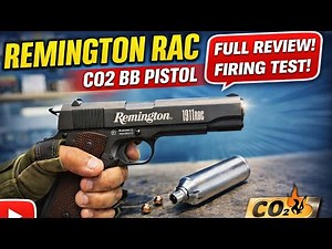Remington 1911 RAC CO2 BB Pistol 🔥 Shooting Test | Full Metal Blowback Air Gun Review