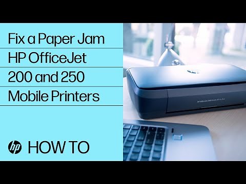Fixing a Paper Jam | HP OfficeJet 200 and 250 Mobile Printers | HP