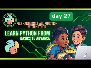 File Handling in Python A to Z 🔥 | Read, Write, Append, Operators & Examples | Python Tutorial 2025