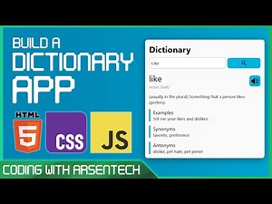 Build a Dictionary App using JavaScript & REST API!