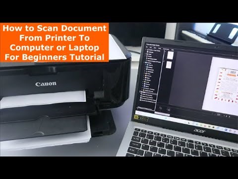 How to Scan Documents From Printer To Computer or Laptop For Beginners Tutorial