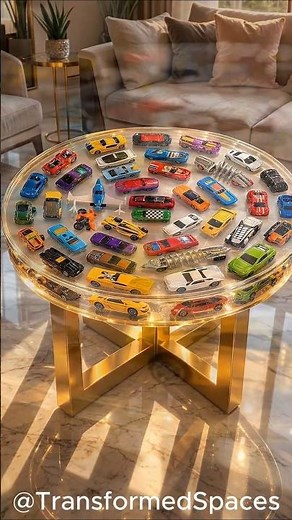 Ultimate Toy Car Resin Table | Collector Display Visualization