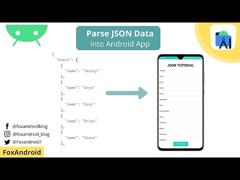 JSON Parsing - Parse JSON Data from Web URL in Android | Android Studio Tutorial | 2021