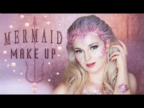 Pink Mermaid Makeup Tutorial & Mermaid Scales