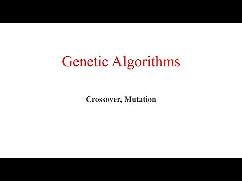 Genetic Algorithm Crossover and Mutation