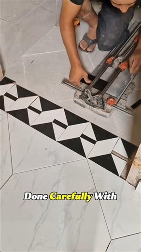 How Lay 3D Geometric Tile Illusion