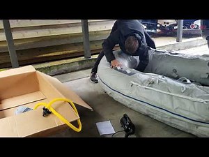 Aquamarine dinghy inflatable boat unboxing & assembly