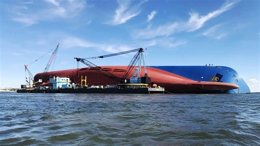 How engineers salvaged car carrier at a cost of $842M