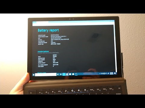 Microsoft Surface Pro How to check for battery health report?