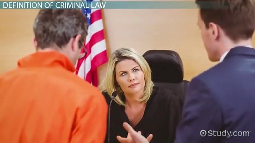 Criminal Law Definition, Types & Examples