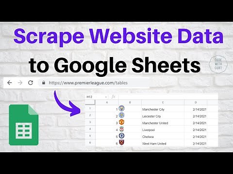 Scrape Website Data to Google Sheets
