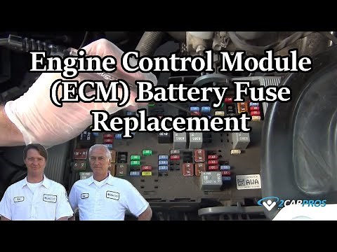 Engine Control Module (ECM) Battery Fuse Replacement