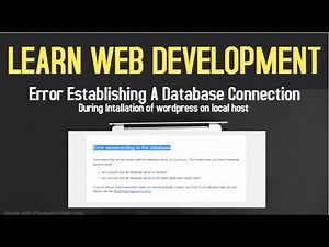 [Solved]"Error establishing a database connection" wordpress localhost xampp