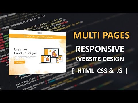 How To Make Complete Responsive Website Design [ HTML CSS & JS ] || Multi Pages Website Tutorial