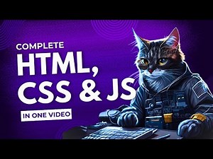 HTML, CSS & JavaScript in 1 Video Crash Course: Fundamentals & Coding for beginners | Website dev.