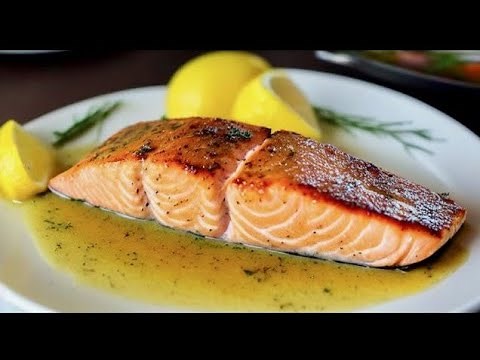 Perfect Pan Seared Salmon WithLemon Butter Sauce In 10 Minutes |Easy Salmon Recipe