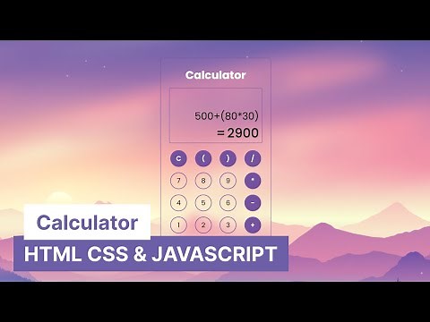 Créer une calculatrice en utilisant HTML, CSS et JavaScript