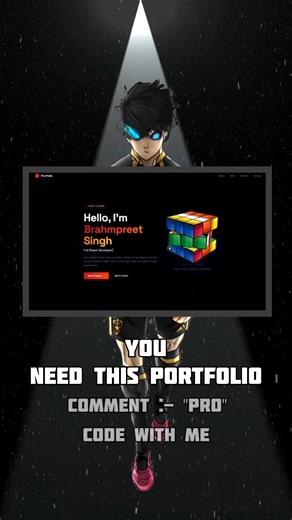 Every Developer Needs This Portfolio Website (HTML CSS JavaScript) 🔥