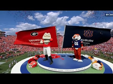 SEC on CBS intro | 1 Georgia @ Auburn | 9/30/23