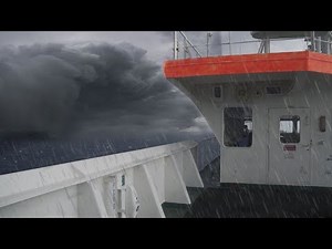 CARGO SHIP IN A BAD STORM (Passenger's Perspective) - Cargo / Container Ship Travel