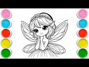 “How to Draw a Cute Fairy |Easy Drawing for Kids Step by Step”