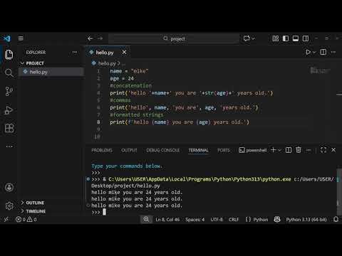 Python for Absolute Beginners | Learn Python from Scratch (Lesson 2)